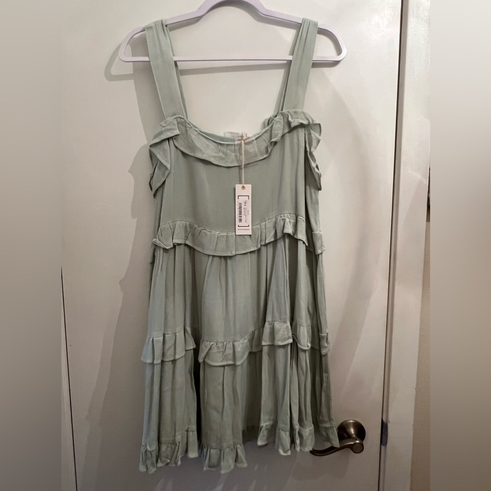 Shop Neighbor Ruffle Mini Dress Medium
